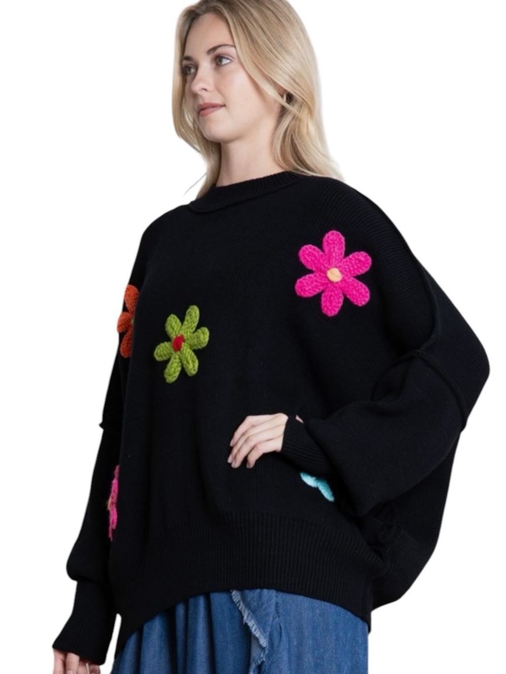 207: BLUEVELVET NWT SWEATER BLACK (H12)